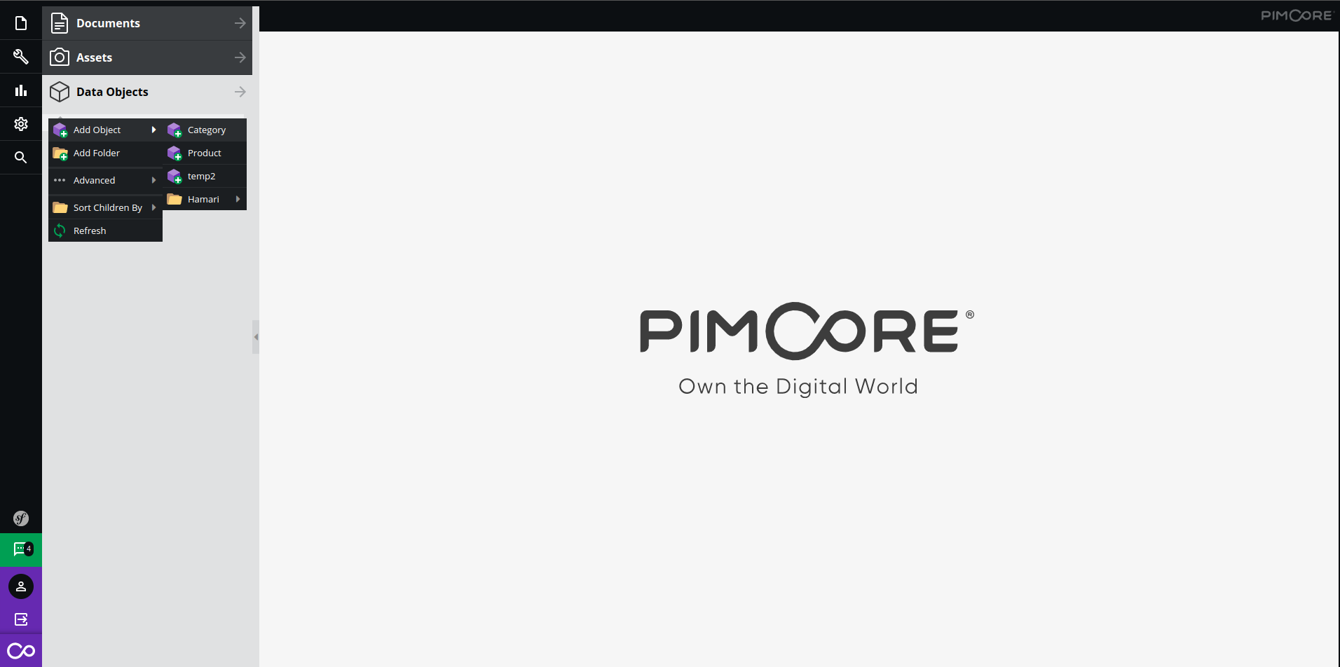 Pimcore home page